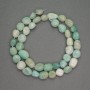 Natural Stone Beads Amazonite Nugget, diameter 8x9mm+/-, length 40cm+