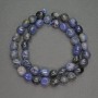 Natural Stone Beads Sodalite Nugget, diameter 9mm+/-, length 39cm+