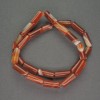 Natural Stone Sardonyx Beads, Cylinder, Diameter 6x15mm+-, Length 39cm+