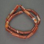 Natural Stone Sardonyx Beads, Cylinder, Diameter 6x15mm+-, Length 39cm+