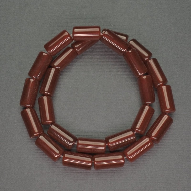 Natural Stone Carnelian Beads, Cylinder, Diameter 8x15mm+-, Length 40cm+