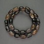 Natural Stone Beads Agate Barrel, diameter 10x13mm+/-, length 39cm+