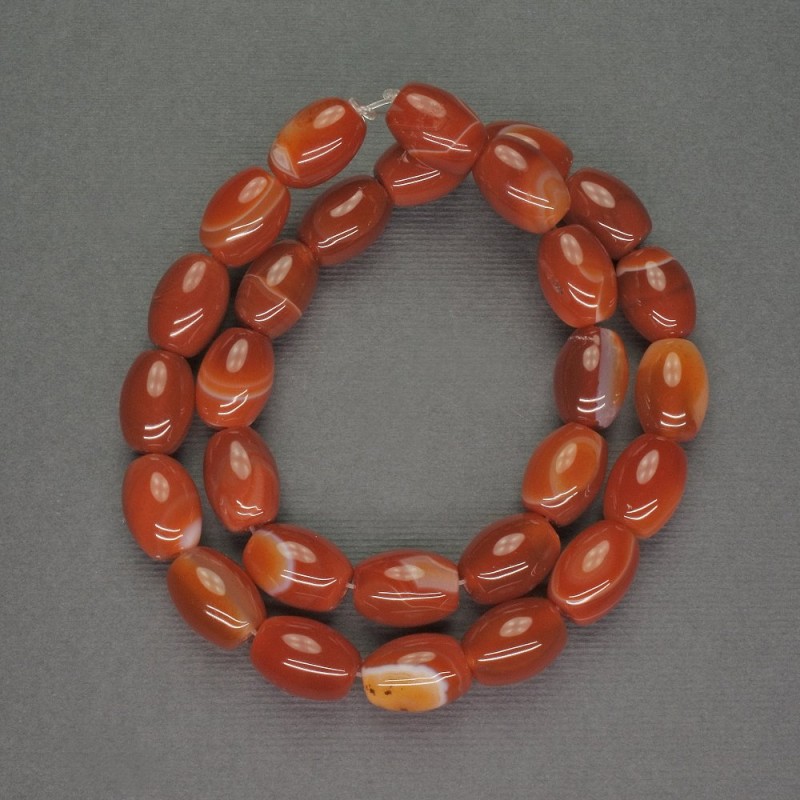 Natural Sardonyx Barrel Beads, diameter 10x13mm+/-, length 38cm+
