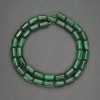 Natural Stone Beads Malachite Cylinder, diameter 6x10mm+/-, length 40cm+