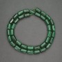 Natural Stone Beads Malachite Cylinder, diameter 6x10mm+/-, length 40cm+