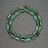 Natural Stone Malachite Beads, Faceted Cylinder, Diameter 6x11mm+-, Diameter 3mm, Length 41cm+
