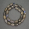 Natural Stone Beads Labradorite Faceted Barrel, diameter 10x15mm+/-, length 40cm+