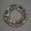 Natural Stone Beads Labradorite Faceted Nugget, diameter 10x13mm+/-, length 38cm+