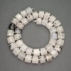 Natural Stone Adularia Beads, Cylinder, Diameter 10x8mm+-, Seed Beads Diameter 3mm, Length 40cm+
