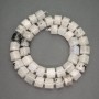 Natural Stone Adularia Beads, Cylinder, Diameter 10x8mm+-, Seed Beads Diameter 3mm, Length 40cm+