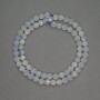 Natural Aquamarine Beads Faceted Round, Diameter 5mm+-, Length 39cm+