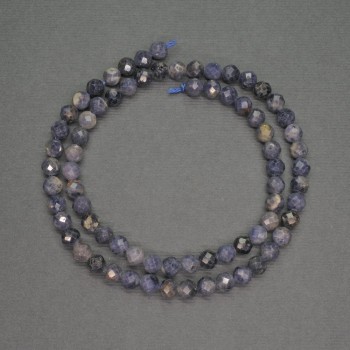 Natural Sapphire Beads Faceted Round, Diameter 5.5mm+-, Length 39cm+