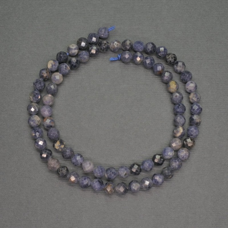 Natural Sapphire Beads Faceted Round, Diameter 5.5mm+-, Length 39cm+