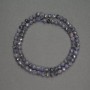 Natural Stone Sapphire Beads, Faceted Round, Diameter 5mm+-, Length 39cm+