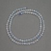 Natural Aquamarine Beads Faceted Round, Diameter 4mm+-, Length 39cm+