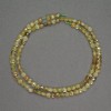 Natural Stone Green Garnet Beads, Faceted Coin, Diameter 4x2mm+-, Length 40cm+