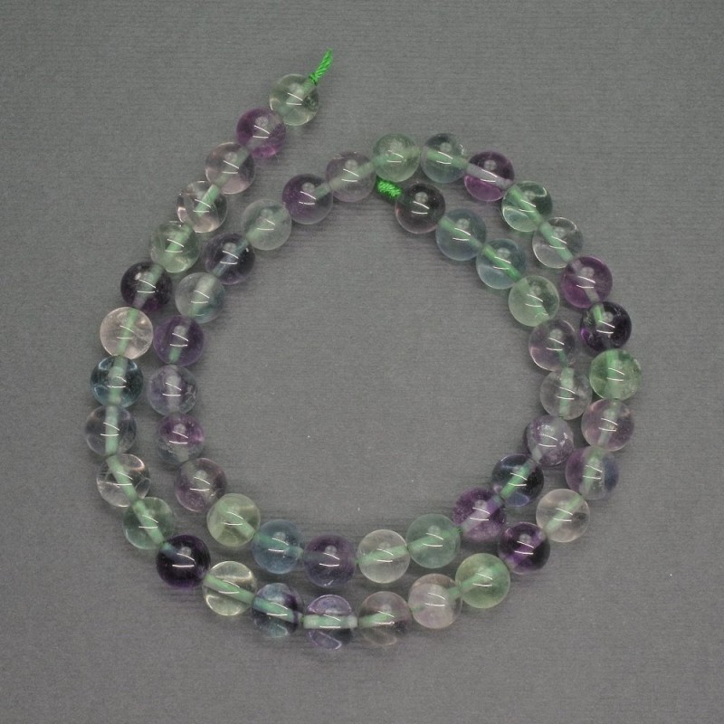 Natural Fluorite Beads Smooth Round, Diameter 8mm+-, Length 39cm+