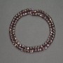 Beads Natural Stone Garnet Small Faceted Cube, Diameter 4-5mm+-, Length 39cm+