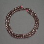 Beads Natural Stone Garnet Small Faceted Cube, Diameter 4mm+-, Length 39cm+