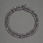 Beads Natural Stone Sapphire Small Faceted Cube, Diameter 4mm+-, Length 40cm+
