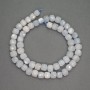 Aquamarine Beads Faceted Cube 7mm Jumpers, 39cm long
