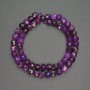 Sugilite Beads, Faceted Cube, 7mm dia, about 39 cm length