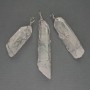 Pendant Rock Crystal Wire-Wrapped, 65x55x18mm+- Assorted Size
