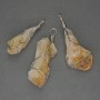 Raw Citrine Pendant in Wire Wrap, 60x40x18mm+- Assorted Size
