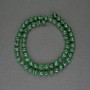 Malachite Beads Faceted Round, Diameter 6mm+- on Thread, Length 36cm+