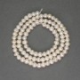 River White Pearls on Strand, diameter 4x4-5mm+/-, length 36cm+
