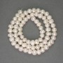 River White Oval Pearls on Strand, diameter 5-5.5x5.5-6mm+/-, length 35cm+