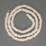 River White Pearls on a Thread, Diameter 2x4-4.5mm+-, Length 36cm+