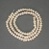 River White Pearls Oval on a Strand, diameter 3x4mm+/- on a strand, length 34cm+