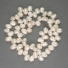River White Pearls Oval on a Strand, diameter 7x7-9mm+/- on a strand, length 40cm+