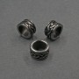 Findings Bead Insert, Silver-Tone Metal, Diameter 9x5mm+- Hole Diameter 6mm+