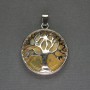 Citrine pendant in a "Tree" setting, diameter 27mm+