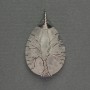 Drop Pendant Rock Crystal 24x35x48mm+- in silver-tone wire wrap