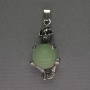 Skeleton Jade Ball Pendant, 16mm+/- Diameter, 20x50mm+