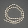 Freshwater white oval pearls on a thread, diameter 6x4, 5-5mm± on thread, length 36cm+