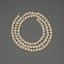 River White Oval Pearls on a Strand, Diameter 4x3mm+/-, Length 36cm+
