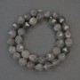 Smoky Quartz Faceted Beads, 10x9mm+- on a Strand, Length 37cm+