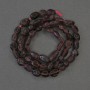 Garnet Tumbled Beads, 8-10x6mm+- on a Strand, Length 39cm+