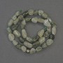 Rutilated Quartz Tumbled Beads on a Strand, 8-10x7mm, Length 40cm+