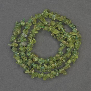 Chrysolite Chip Beads, 5x3mm+- on a Strand, Length 40cm+