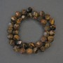 Beads Tiger's Eye Faceted, diameter 10x9mm+/-, length 36cm+