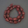 Beads Tourmaline Drop, diameter 18x13mm+/- on thread, length 38cm+