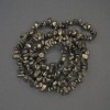 Pyrite Chip Beads, 6-9x3-6mm+- on Fishing Line, Length 76cm+