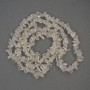 Beads Rock Crystal Chips 7-10x2-3mm+/- on fishing line, length 80cm+