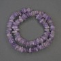 Beads Amethyst Chips 10x3mm+/- on fishing line, length 39cm+