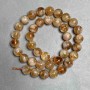 Beads Natural Stone Citrine Smooth Round, diameter 10mm+/-, length 39cm+